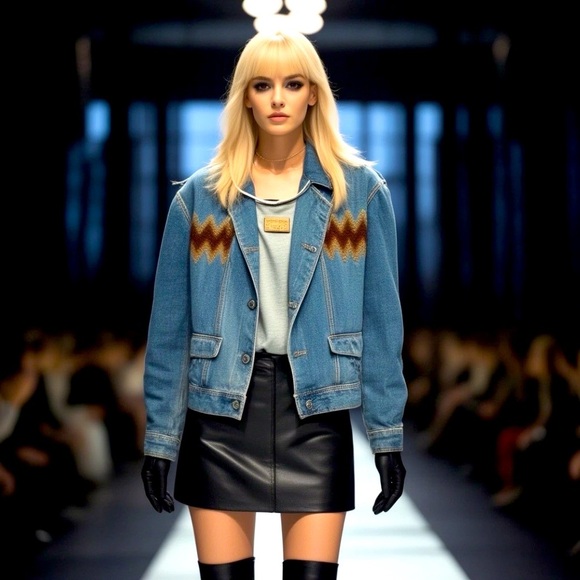 Cobra S.C. Jackets & Blazers - VINTAGE Luxury Oversized Italian Designer Cobra S.C. Denim Jacket M Size V Rare